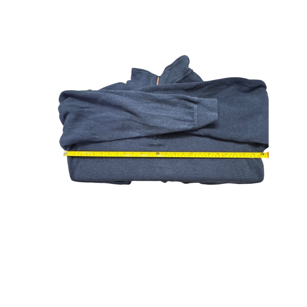 Orvis Mens Blue 1/4 Zip Pullover Sweater Long Sleeve Casual Size L - Picture 7 of 7